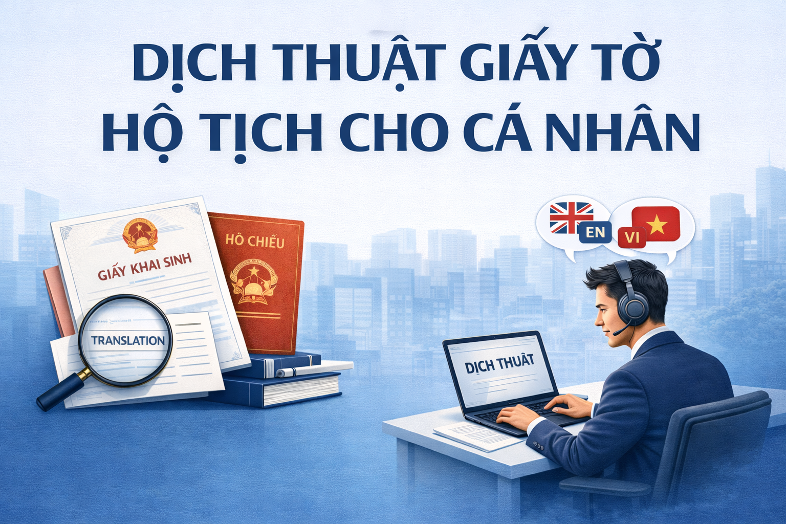 Dịch thuật giấy tờ hộ tịch cho cá nhân: những điểm cần lưu ý khi thực hiện thủ tục pháp lý