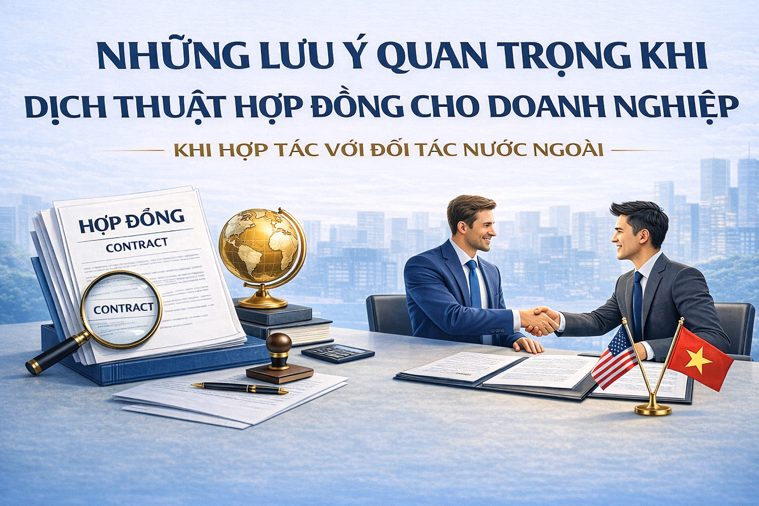 Những lưu ý quan trọng khi dịch thuật công chứng hợp đồng cho doanh nghiệp khi hợp tác với đối tác nước ngoài