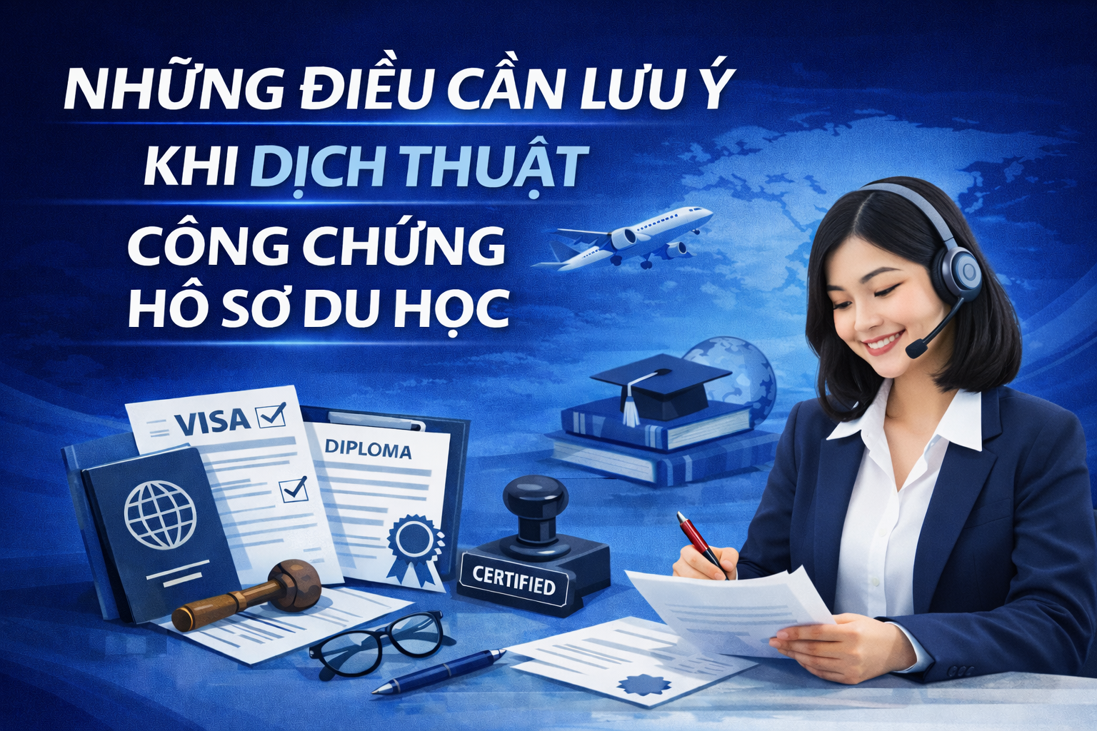 Những điều cần lưu ý khi dịch thuật công chứng hồ sơ du học